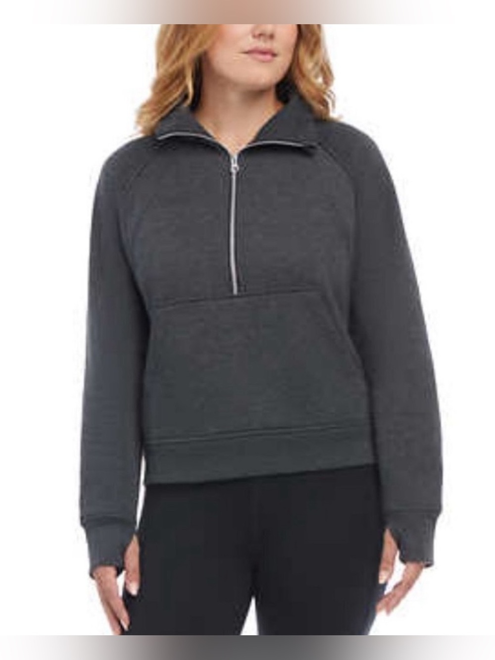 Danskin Half-Zip Fleece-Lined Sweatshirt 🤍